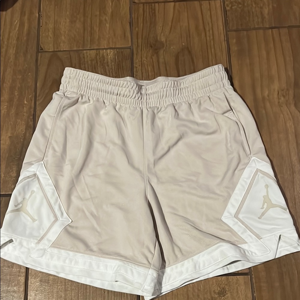 Jordan Cream Athletic Shorts